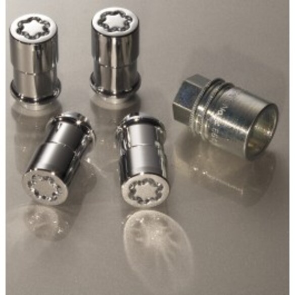 Chrome Plated Wheel Locks for Exposed Lugs Main Image