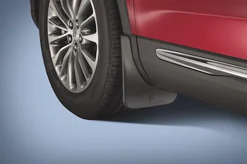 Front Molded Splash Guards Pair w/Lincoln Logo