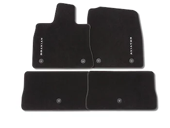 Aviator 2020-2025 4pc Black Carpet Floor Mat Set