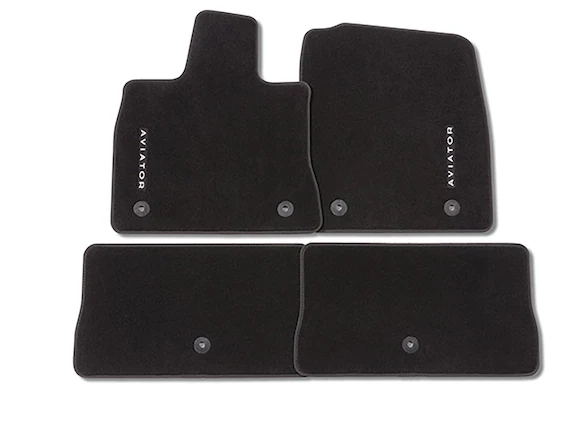 Aviator 2020-2025 4pc Black Carpet Floor Mat Set Main Image
