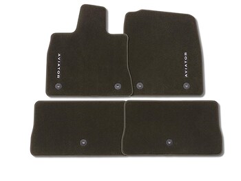 Aviator 2020-2025 4pc Espresso Carpet Floor Mat Set