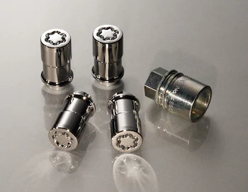 Chrome Plated Wheel Lock Kit for Exposed Lugs