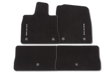 Aviator 2020-2026 4pc Black Carpet Floor Mat Set
