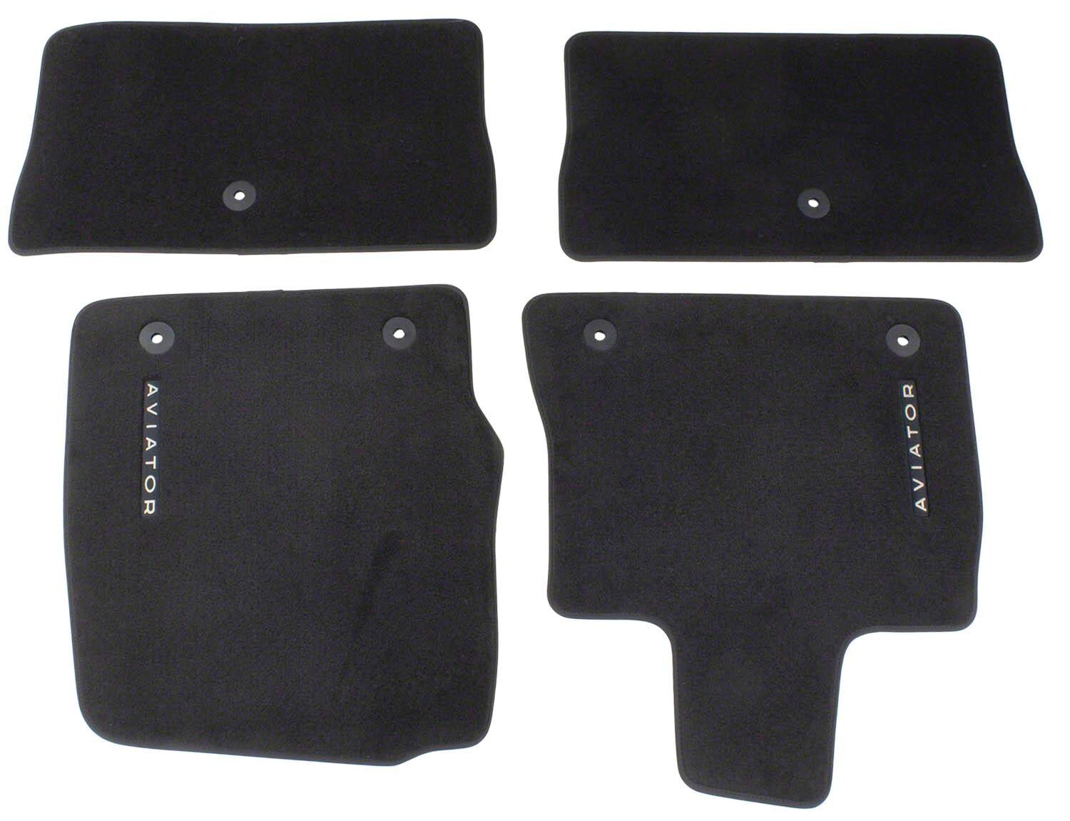 Aviator 2020-2026 4pc Black Carpet Floor Mat Set | Accessories