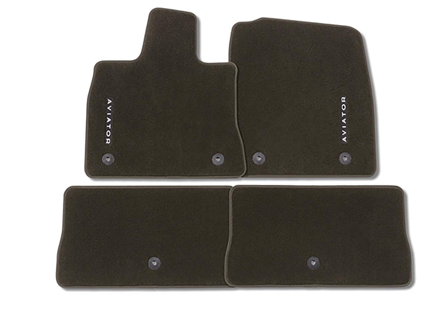 Aviator 2020-2026 4pc Espresso Carpet Floor Mat Set | Accessories