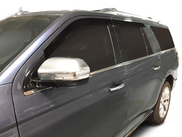 Side Window Deflectors - Low Profile, Smoke by Husky Liners® Main Image