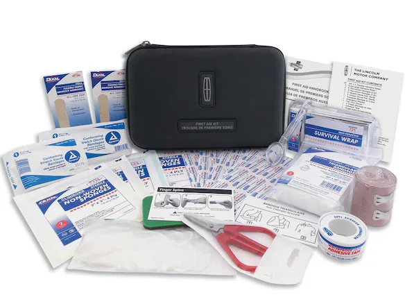 First Aid Kit with Lincoln Logo Main Image