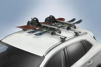 Thule Flat Top Rack-Mounted Ski/Snowboard Carrier - Carries 6 Pairs of Skis or 4 Snowboards