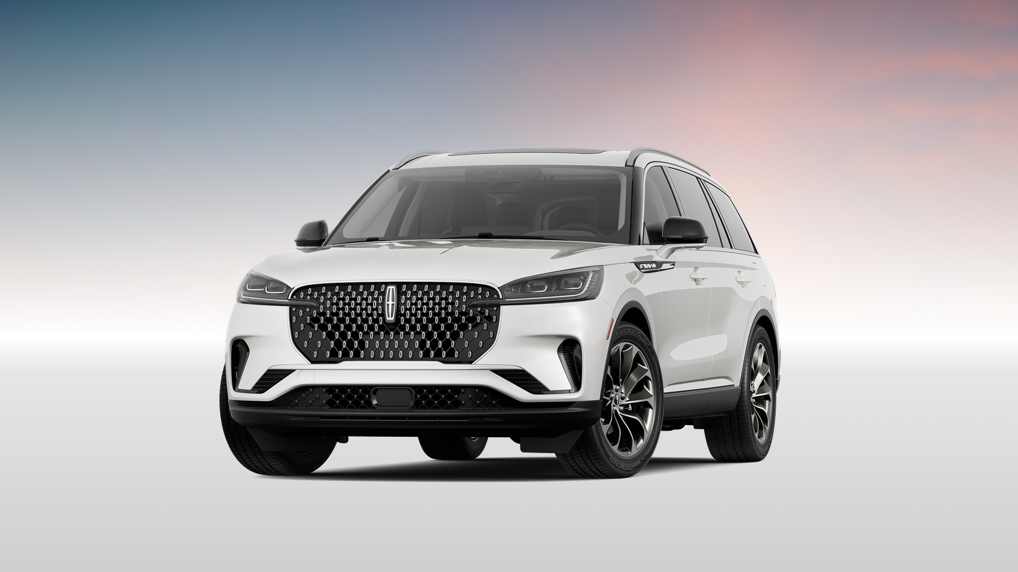 Aviator shown in Pristine White Metallic Tri-coat.