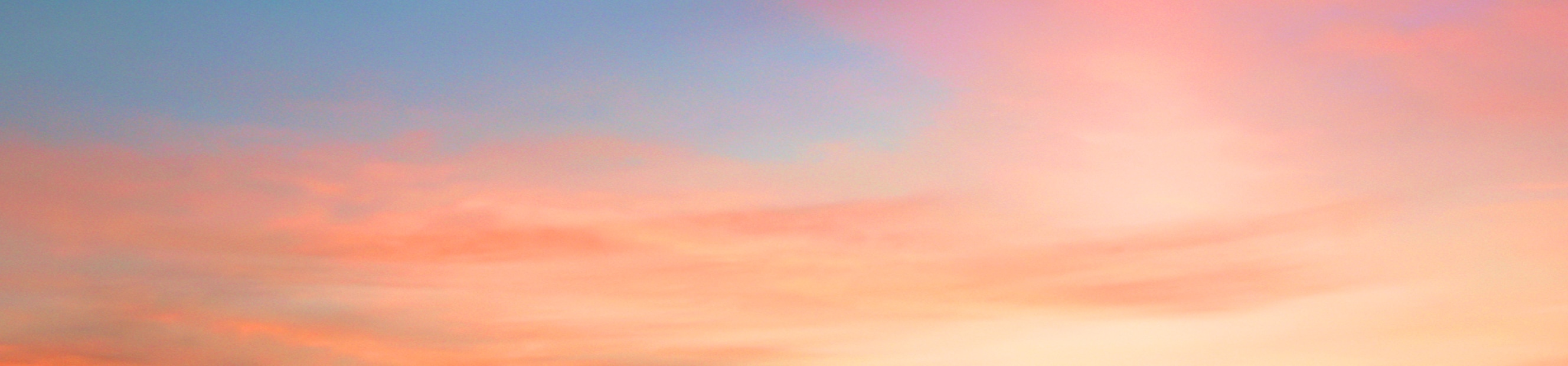 Sunset sky.