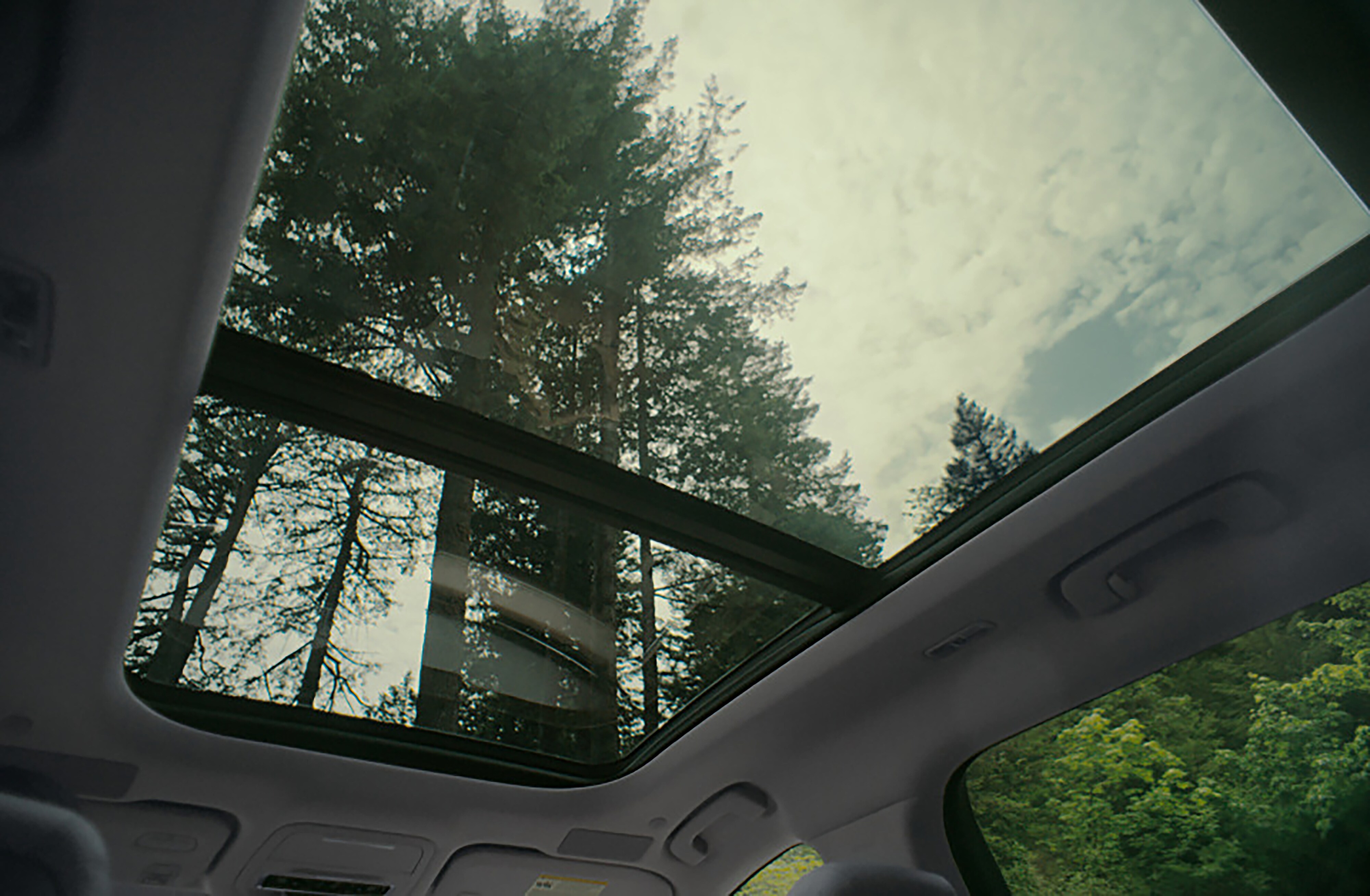 The panoramic Vista Roof® of a 2026 Lincoln Nautilus® SUV is open