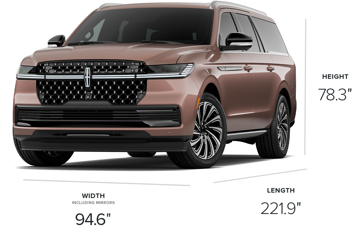 The exterior of the 2027 Lincoln Navigator® Black Label™ L model