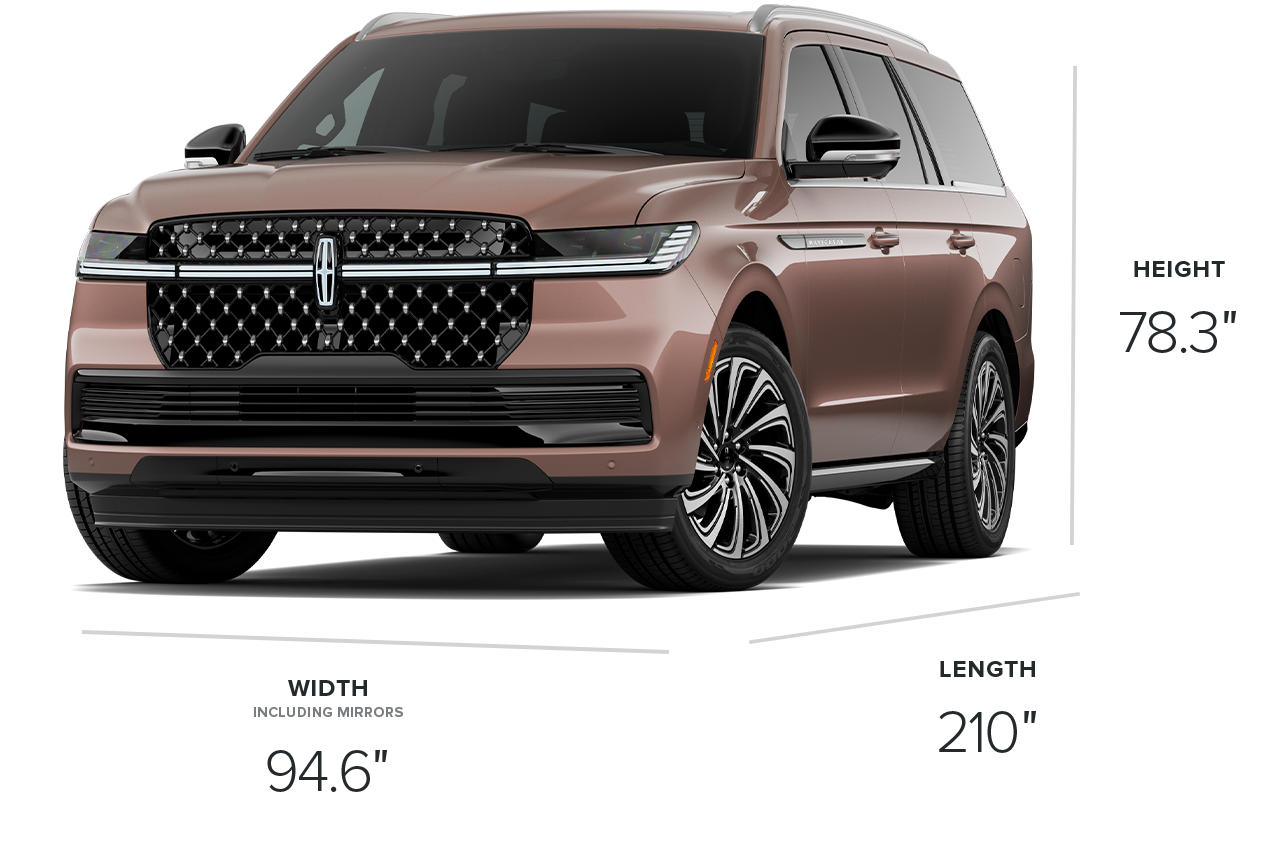 The exterior of the 2027 Lincoln Navigator® Black Label™ model