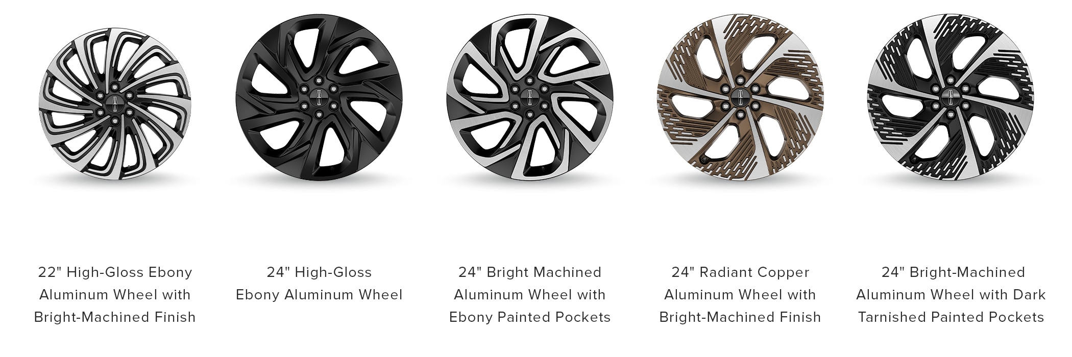 The wheel options of the 2027 Lincoln Navigator® Black Label™ model