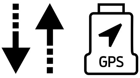 Icon showing vehicle data driving data and vehicle location are shared via connectivity device