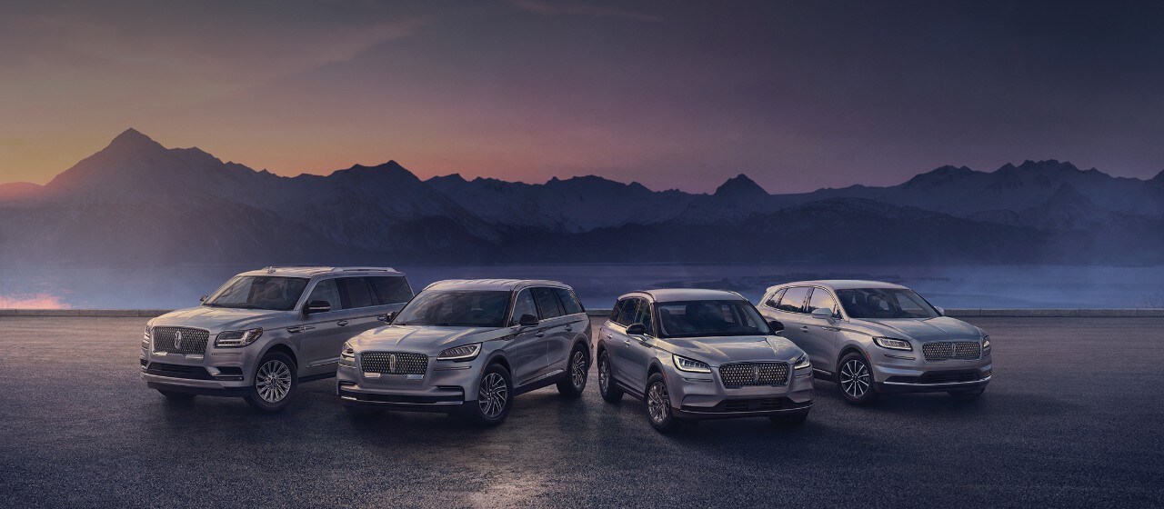 all four Lincoln S U V models are shown