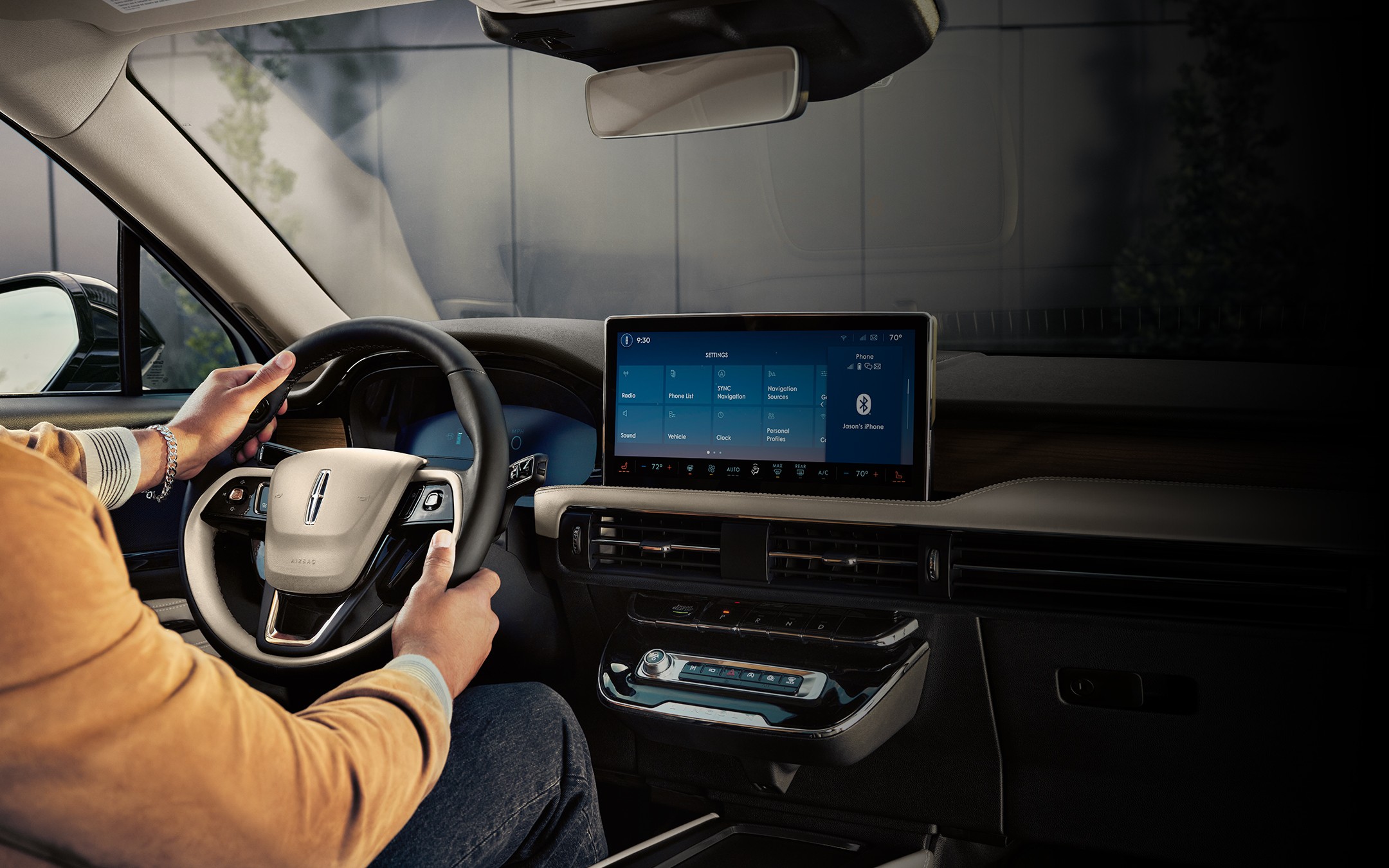 The Alexa Built-in tile is shown in the center touchscreen of a 2025 Lincoln Corsair® SUV