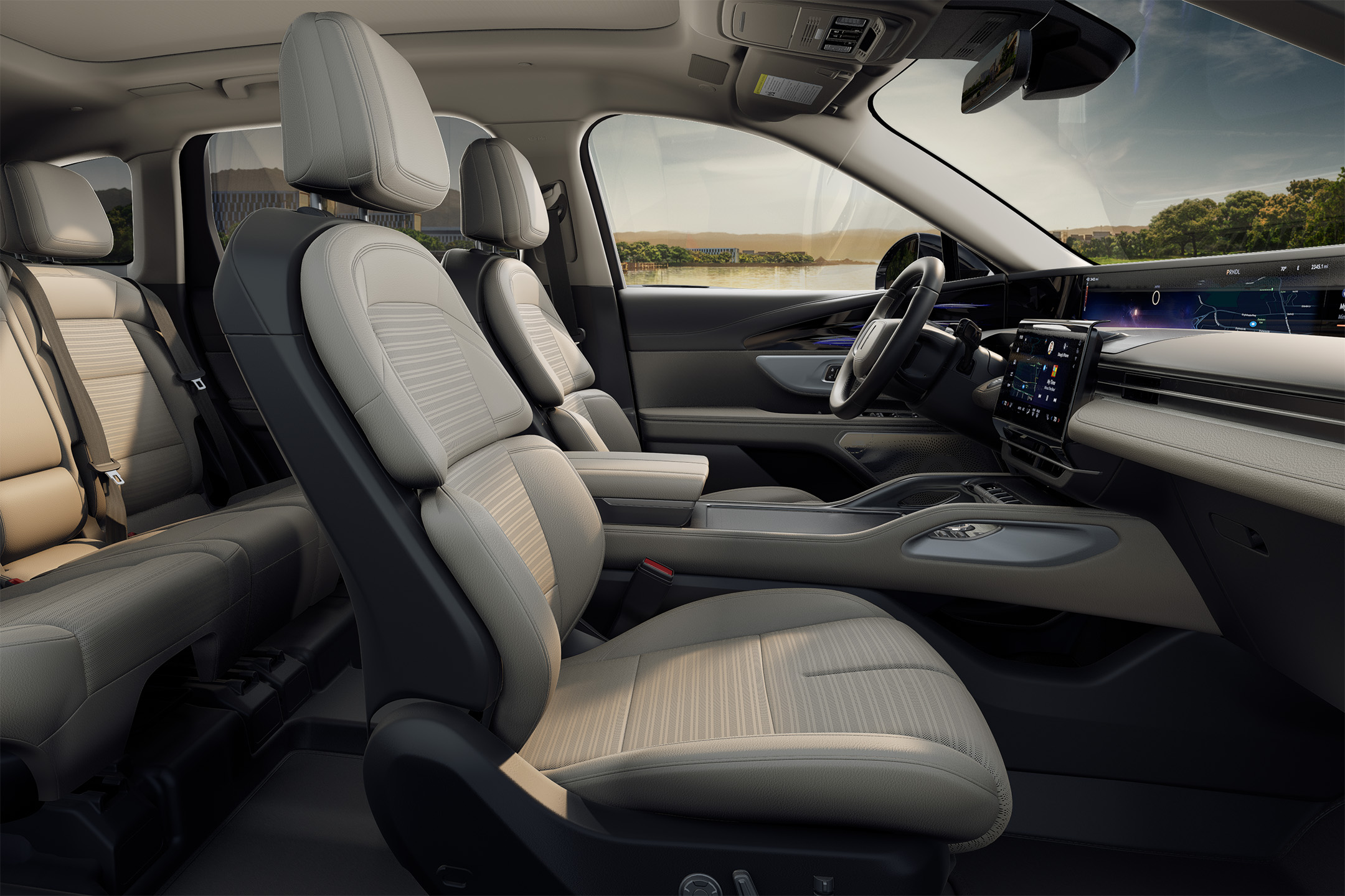 The front seats of a 2024 Lincoln Nautilus® Reserve model offer immense comfort.