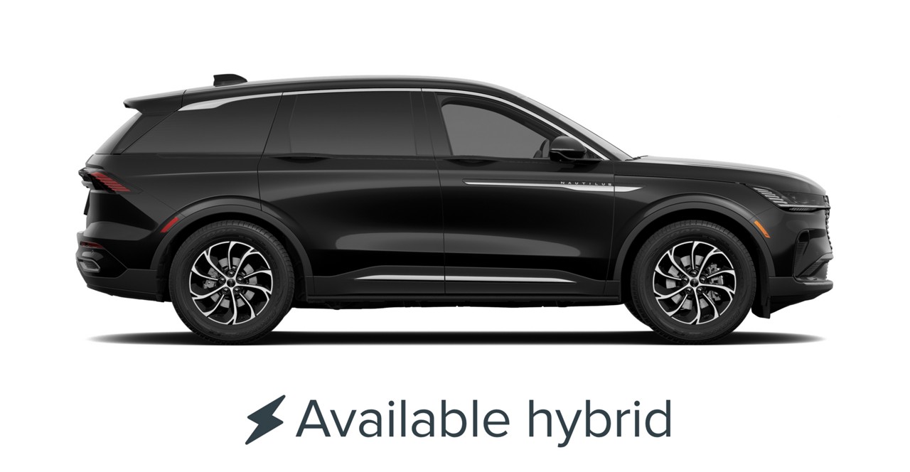 The 2025 Lincoln Nautilus® is shown in Infinite Black exterior color