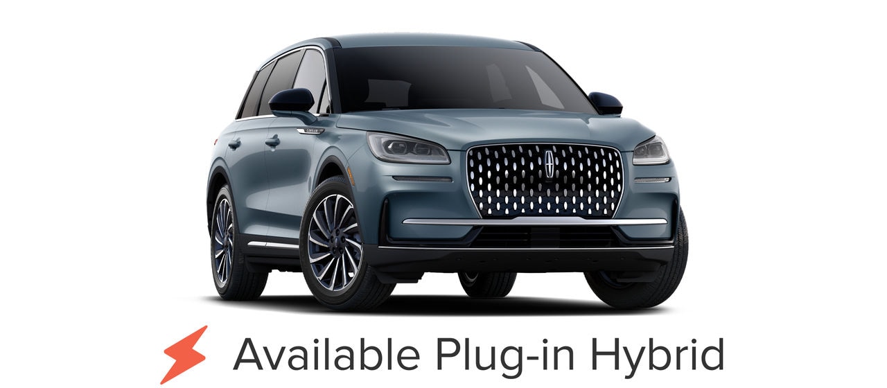 The 2025 Lincoln Corsair. Available plug-in hybrid model shown.