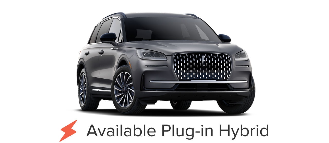 The 2026 Lincoln Corsair. Available plug-in hybrid model shown.