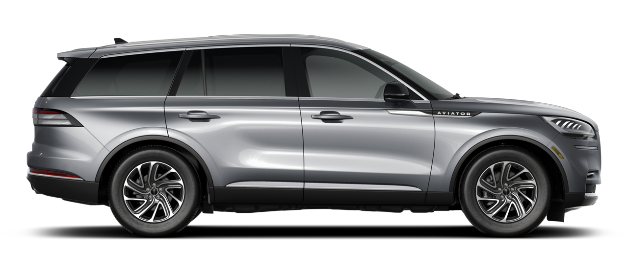 The 2023 Lincoln Aviator® is shown in Silver Radiance exterior color