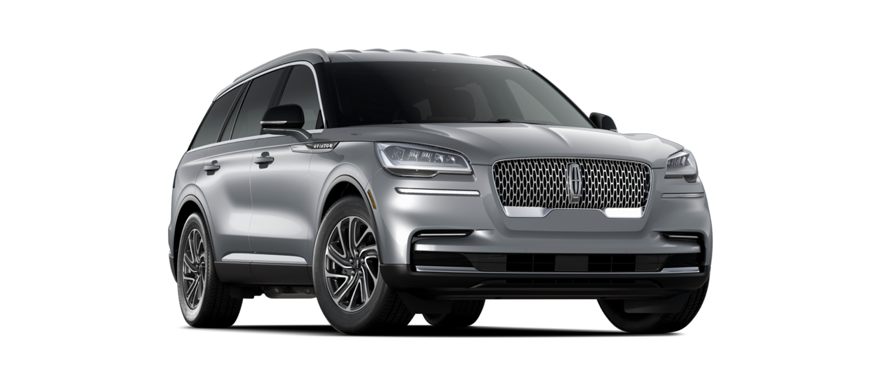 The 2024 Lincoln Aviator® is shown in Silver Radiance exterior color