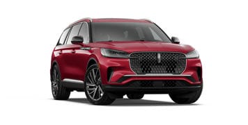 The 2027 Lincoln Aviator® Reserve model shown in Ruby Red