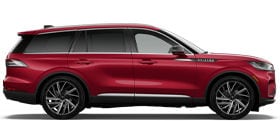 The 2027 Lincoln Aviator® Reserve model shown in Ruby Red