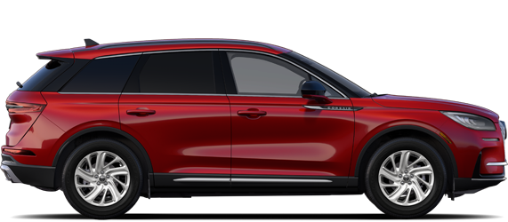 Vista del perfil de una Lincoln Corsair® 2026 modelo Premiere en Red Carpet (color con coste adicional)