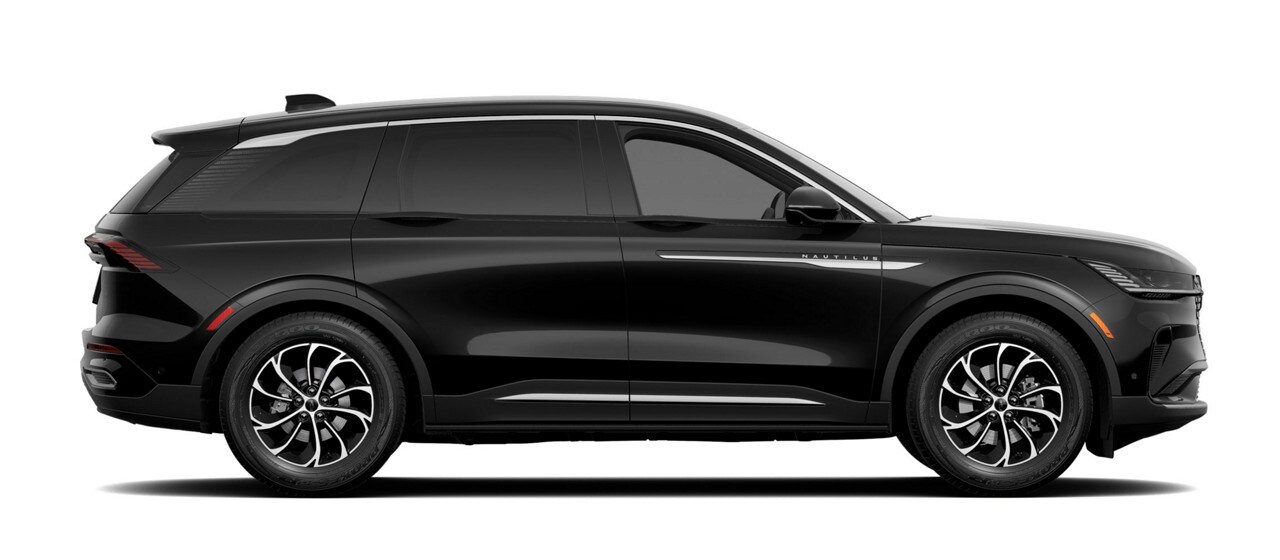 The 2024 Lincoln Nautilus is shown in Infinite Black exterior color