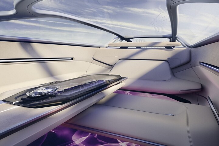 An exterior image of the Lincoln Model L100 Concept vehicle.