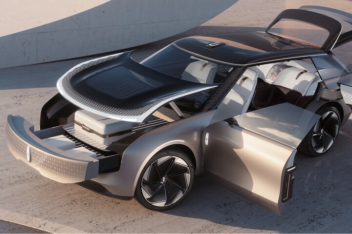 A rendering of the exterior of the Lincoln Star Concept vehicle is shown here.