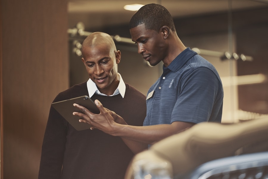 Pickup & Delivery Service drops off a loaner vehicle