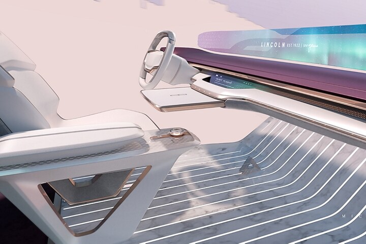 A rendering of the exterior of the Lincoln Star Concept vehicle is shown here.