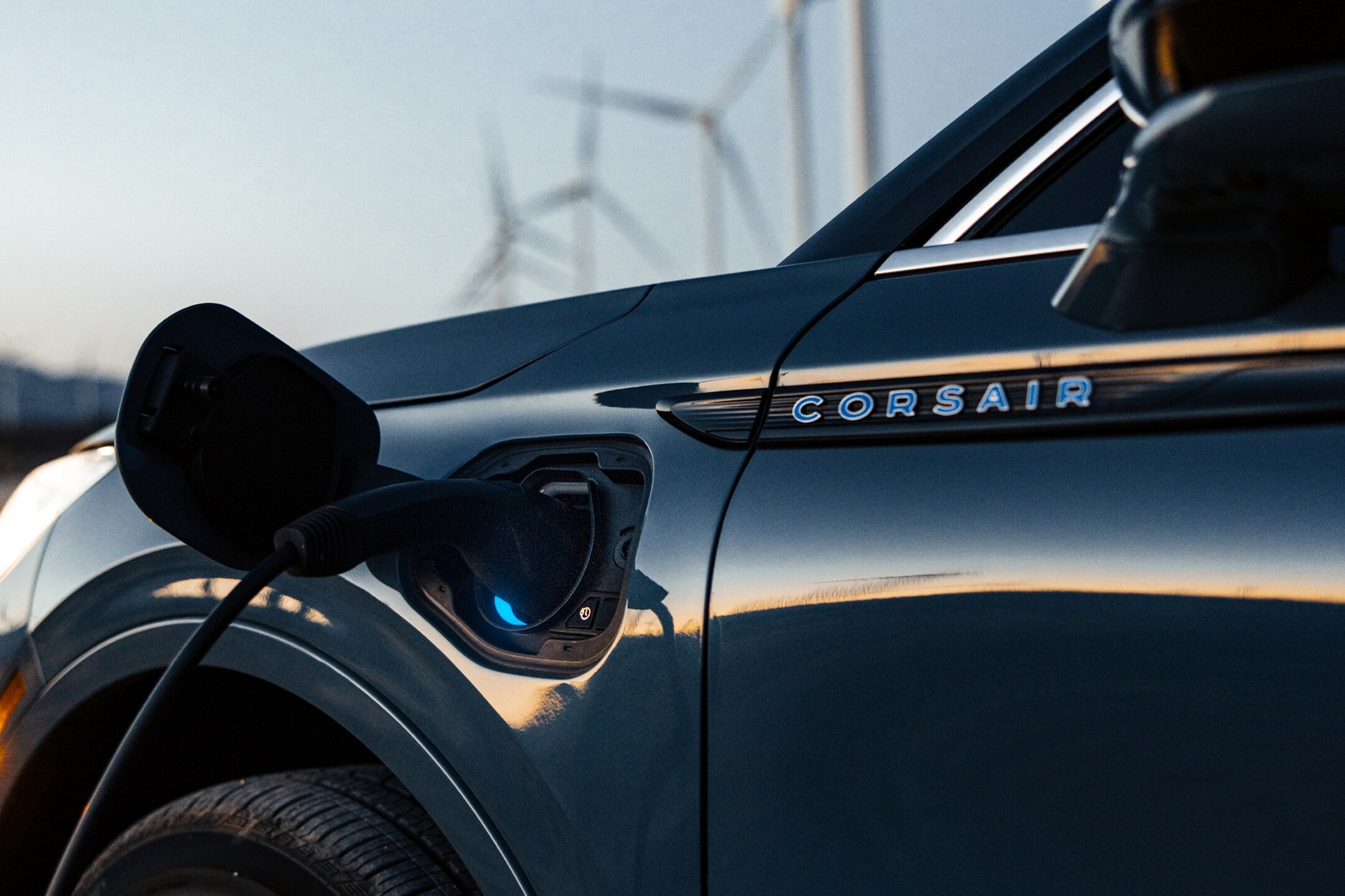 The Lincoln Corsair charging.