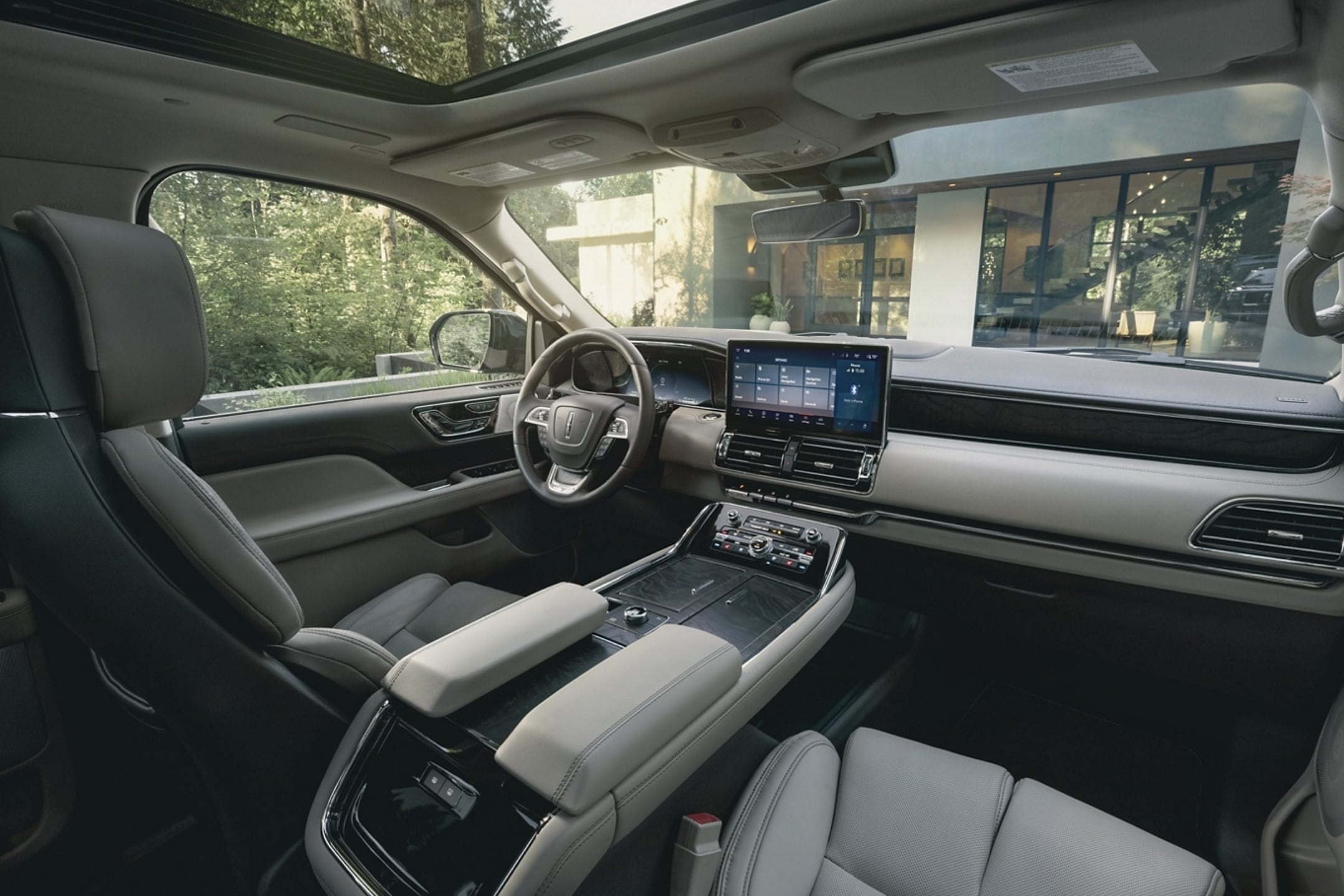 The interior of the Lincoln Navigator.