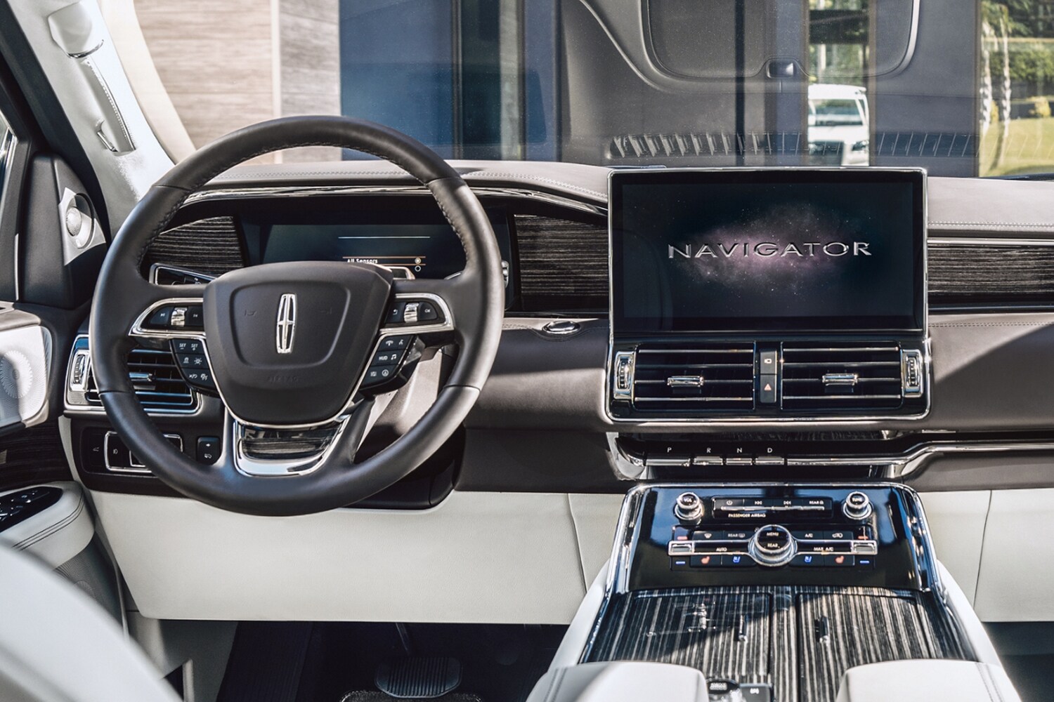 The interior of the Lincoln Navigator.