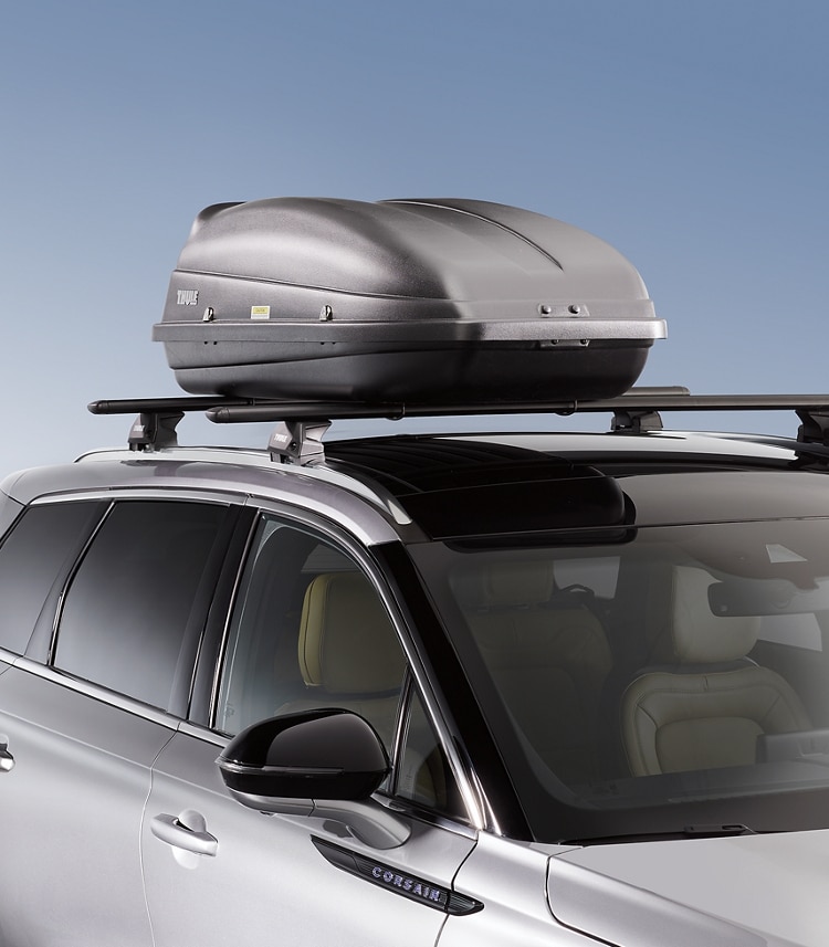 A roof rack accessory show on the Lincoln Corsair