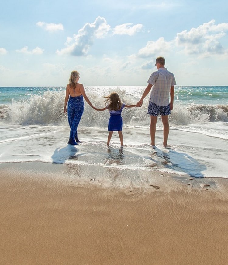 A boat sailing in the sea.