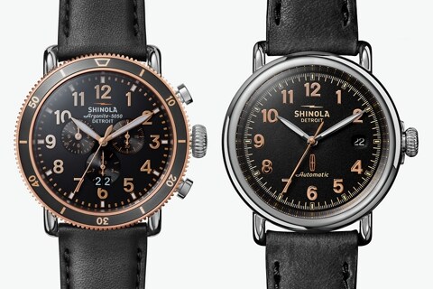 Aquí se muestra la opción de relojes Shinola de edición limitada por el 100° aniversario de Lincoln
