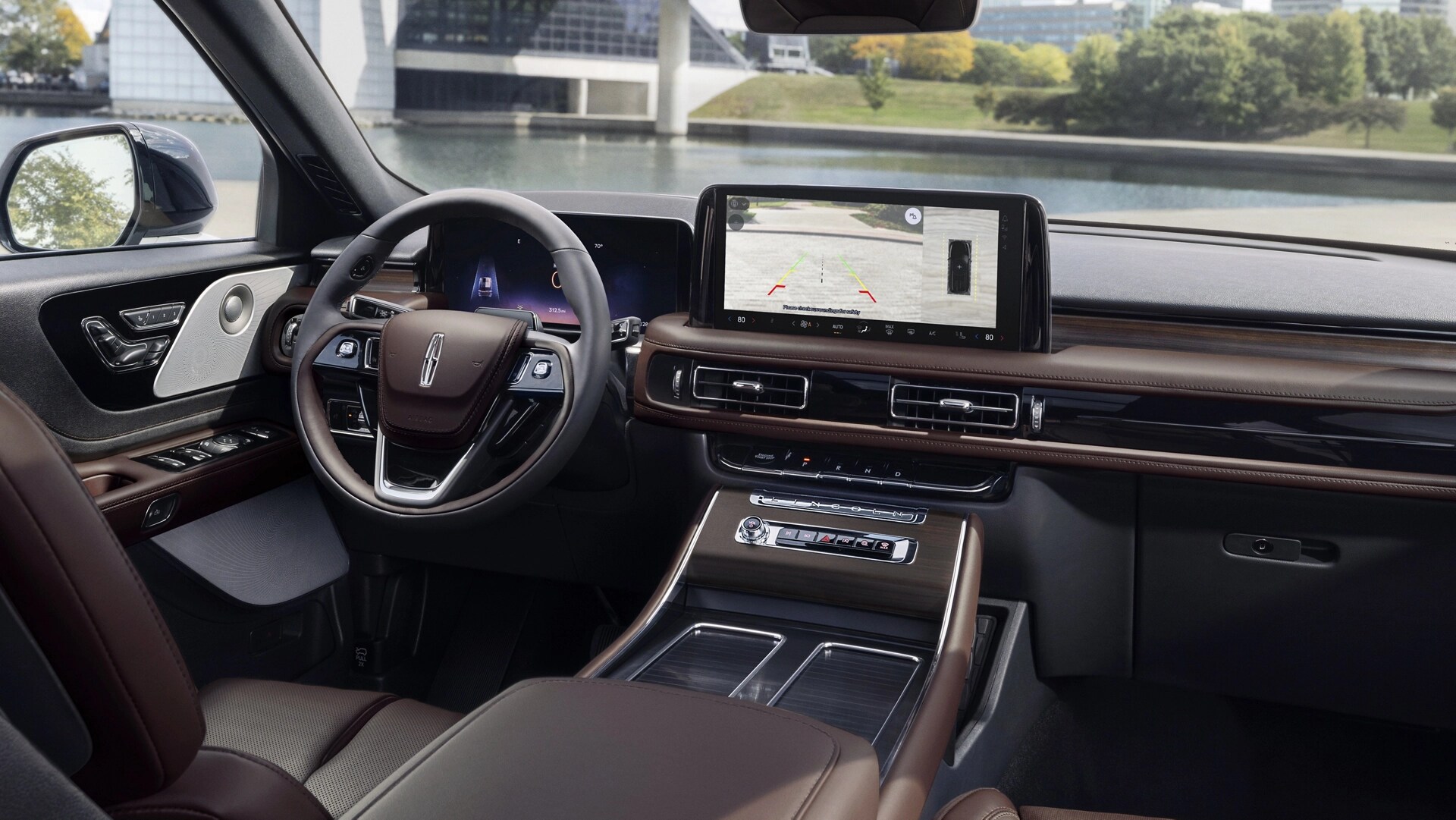 The Invitation interior theme inside a 2025 Lincoln Black Label™ Aviator® SUV