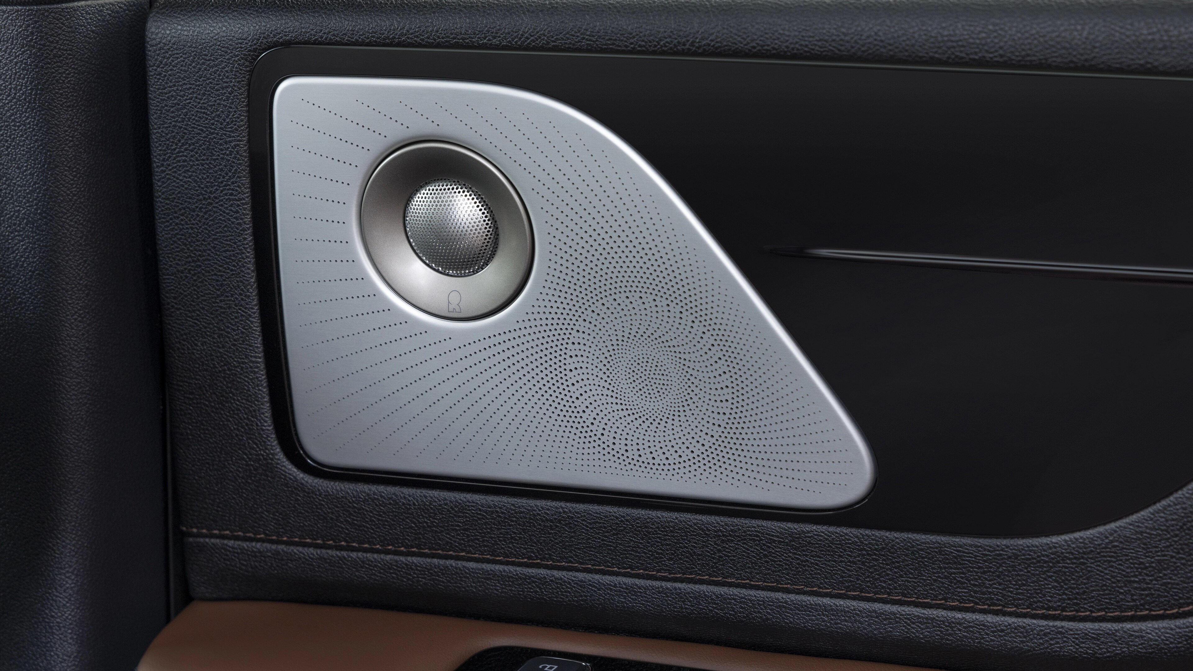 A speaker cover of the audio system in a 2026 Lincoln Aviator® SUV