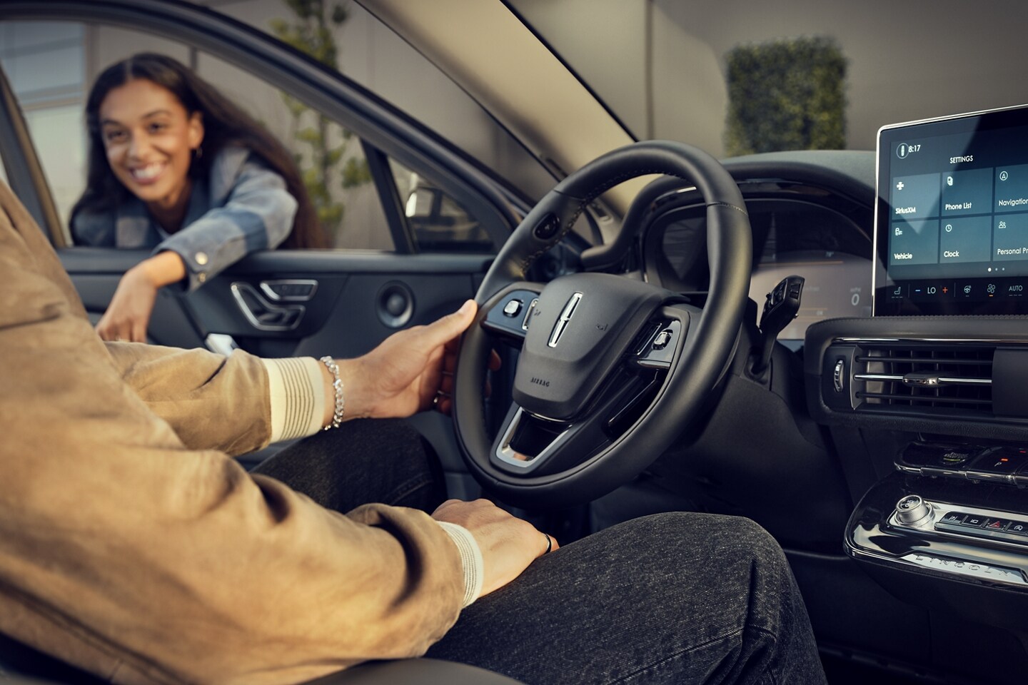 La pantalla táctil central de una SUV Lincoln Corsair® 2023 muestra la visualización de calma