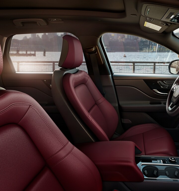 The Perfect Position front seats in Eternal Red show off comfort and form