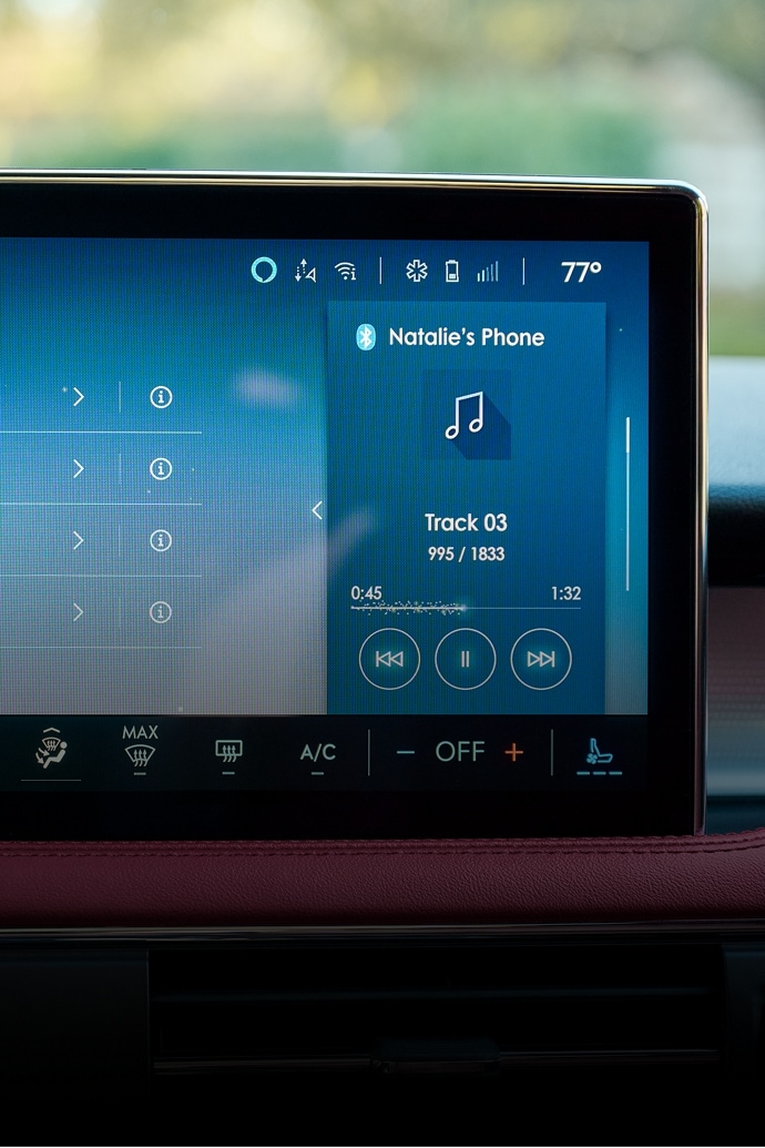 The Personal Profiles feature on the 2025 Lincoln Corsair.