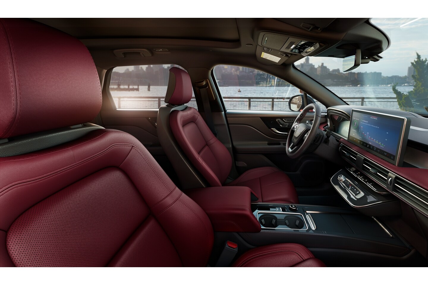 Available Perfect Position Front seats are shown inside a 2025 Lincoln Corsair® SUV