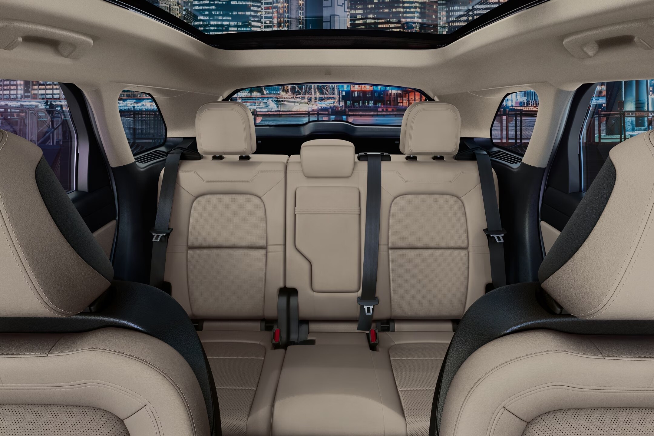 The interior of a Lincoln vehicle.