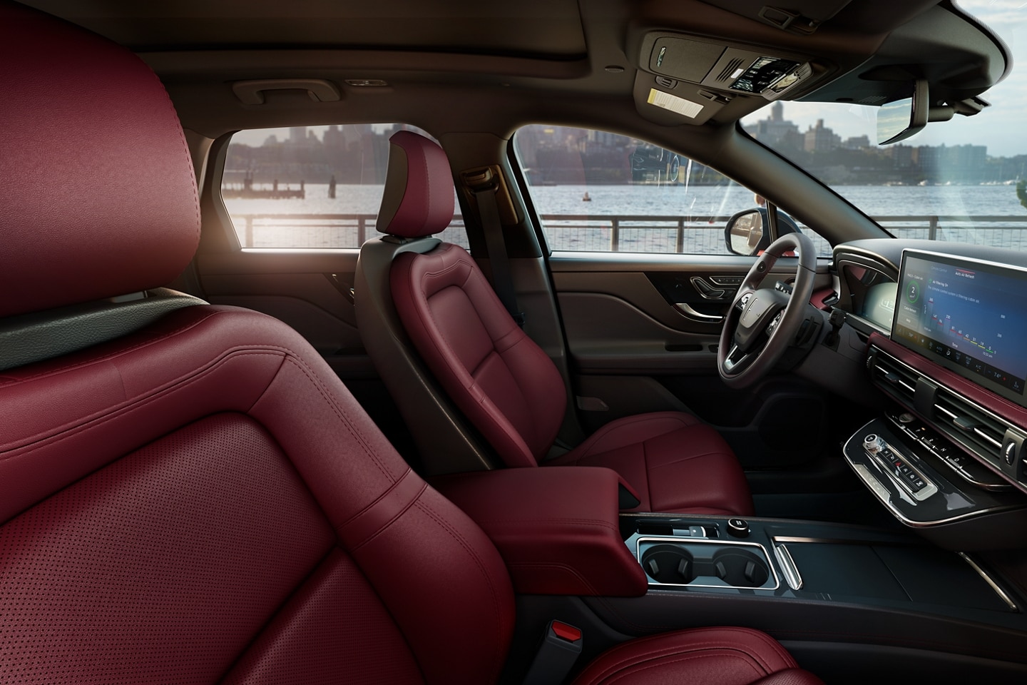 Available Perfect Position Front seats are shown inside a 2026 Lincoln Corsair® SUV