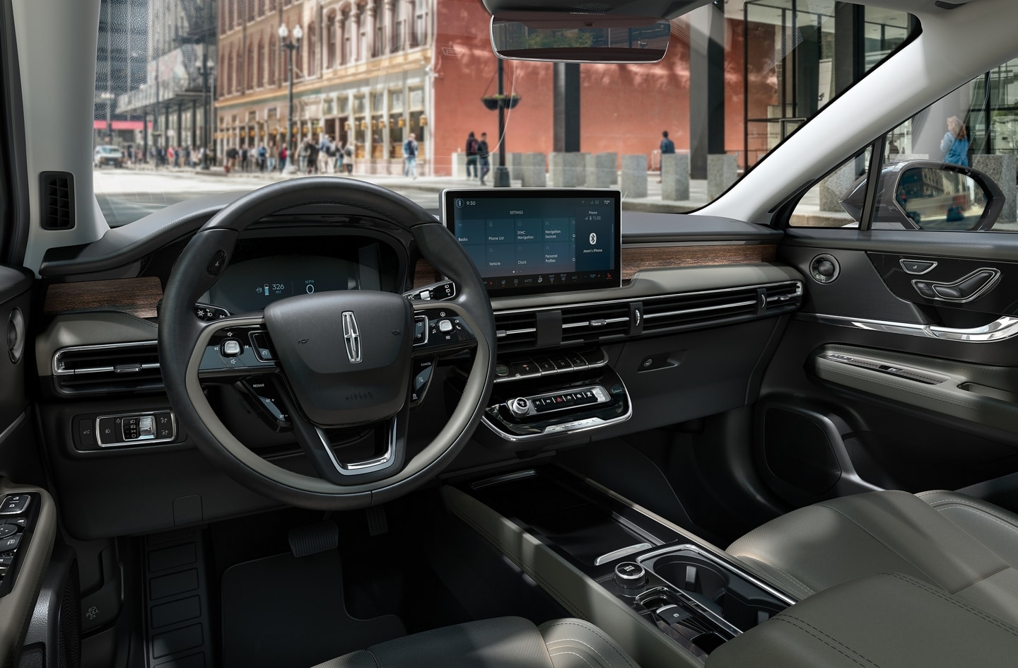 The personal profiles tile is shown in the center touchscreen of a 2026 Lincoln Corsair® SUV